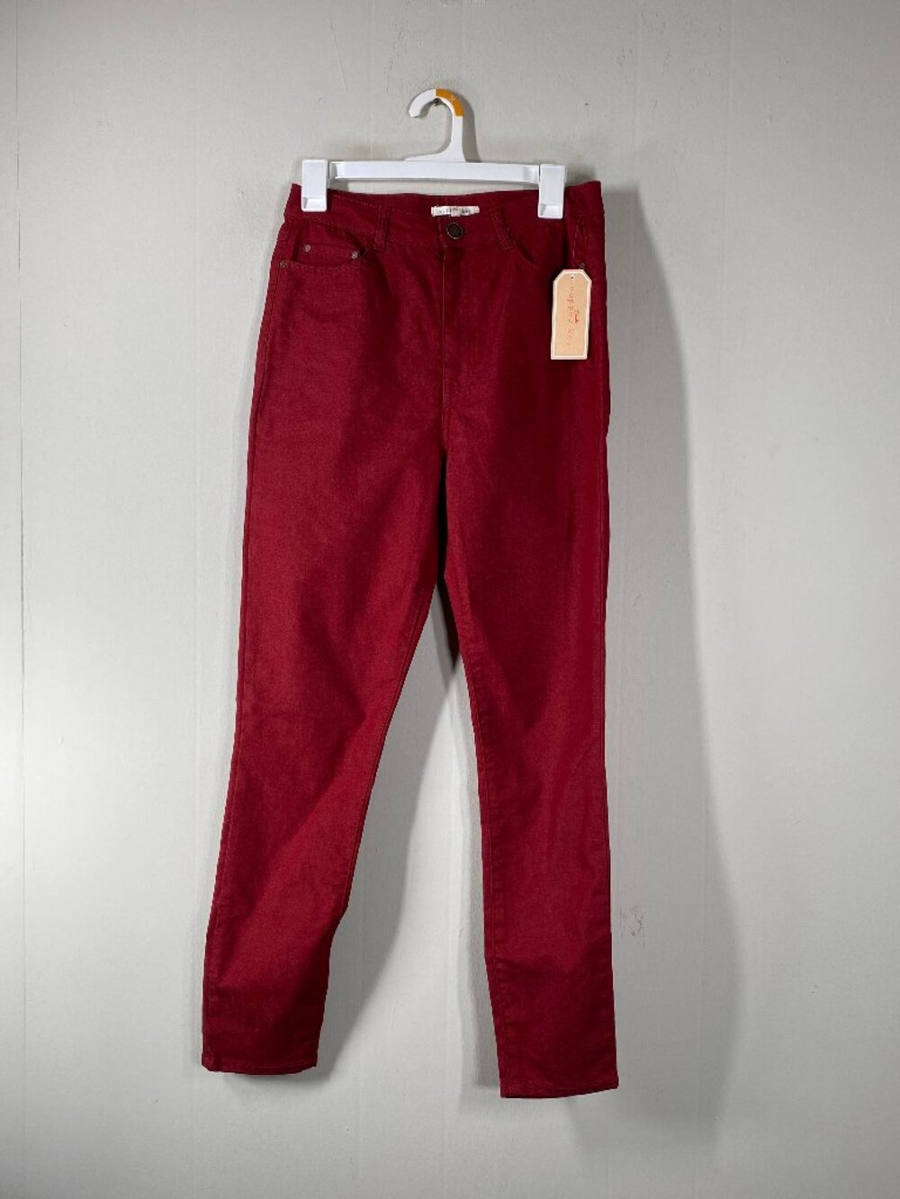 Copper Key SKINNY Jeans Women's 7 High Rise Red Casual Pant NWT